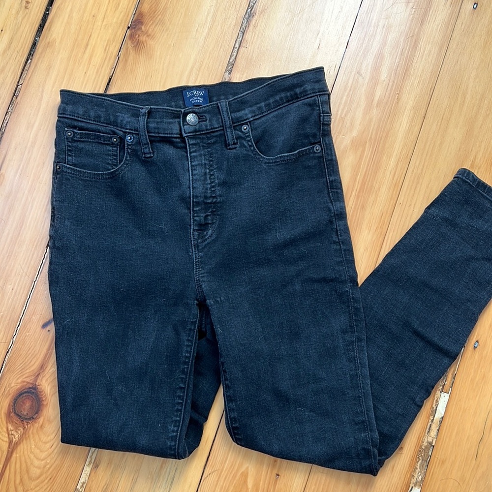 High-rise J.Crew jeans (black, skinny)